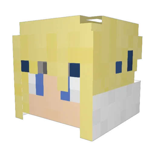 Leoc1196 Minecraft avatar head, 3D render