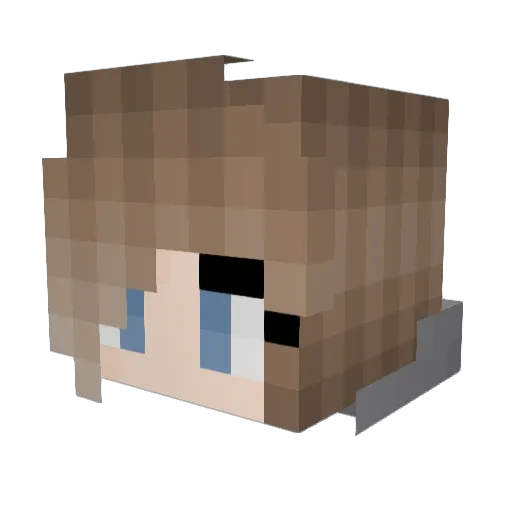 Leofine26 Minecraft avatar head, 3D render