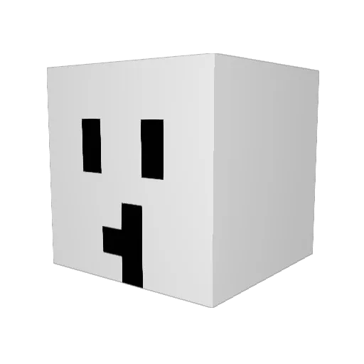 Leoftine Minecraft avatar head, 3D render
