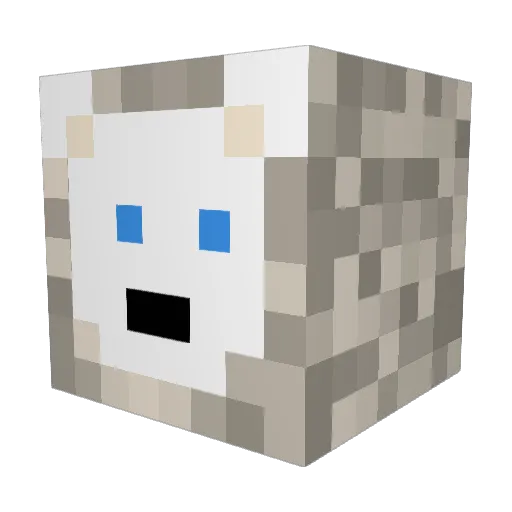 Leoghanta Minecraft avatar head, 3D render