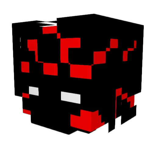 Leogib Minecraft avatar head, 3D render