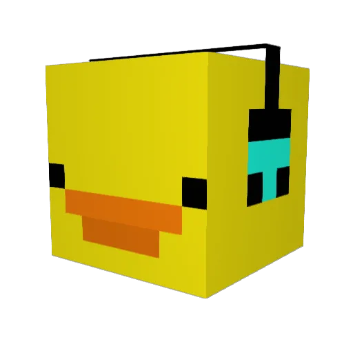 Leogodz Minecraft avatar head, 3D render