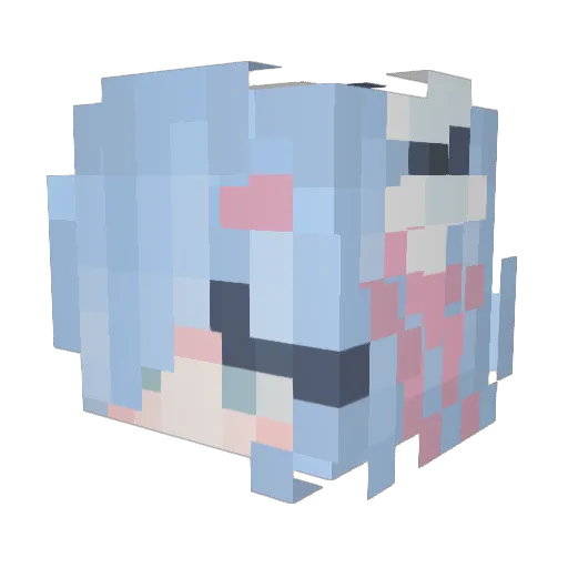 Leoisaewsome Minecraft avatar head, 3D render
