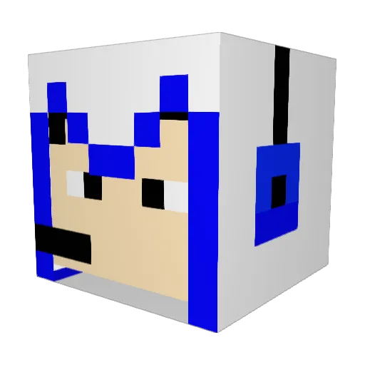 Leokrak12 Minecraft avatar head, 3D render
