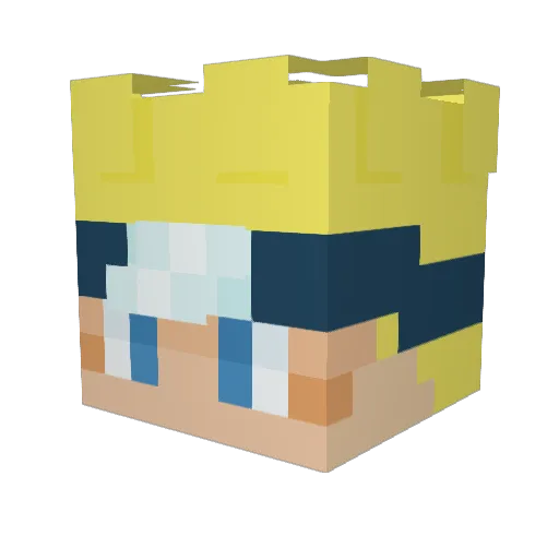 Leolin9157 Minecraft avatar head, 3D render