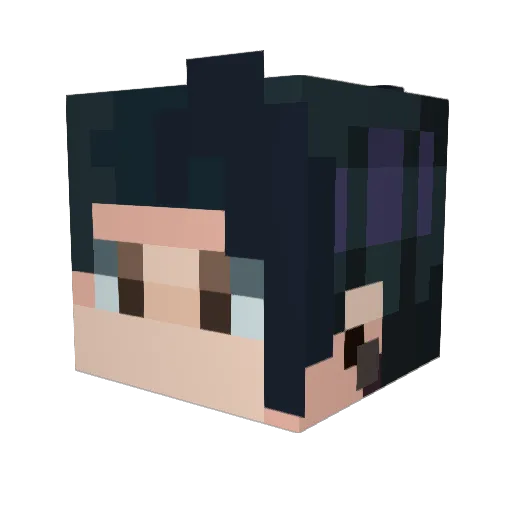 Leolis Minecraft avatar head, 3D render