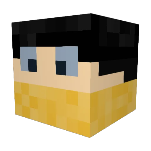 Leolite Minecraft avatar head, 3D render