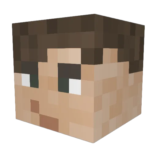 LeoluhNq Minecraft avatar head, 3D render