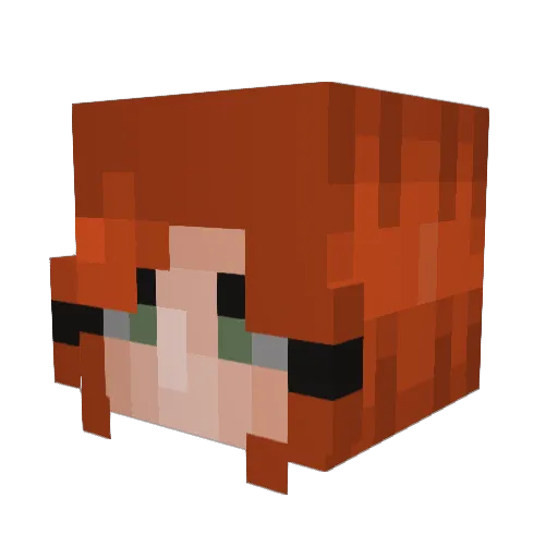 Leoman16 Minecraft avatar head, 3D render