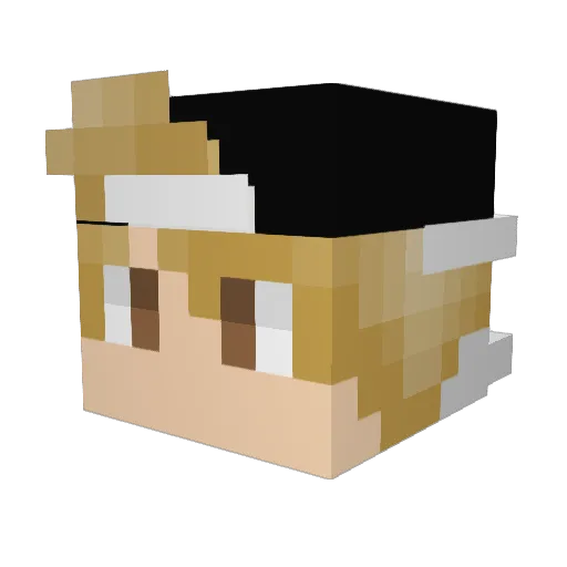 Leoman207 Minecraft avatar head, 3D render