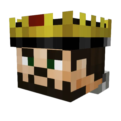 Leomessi10_ Minecraft avatar head, 3D render
