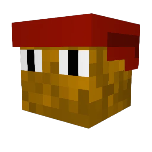 Leomore Minecraft avatar head, 3D render