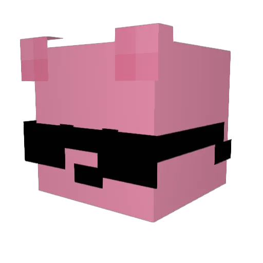 Leon0108op Minecraft avatar head, 3D render