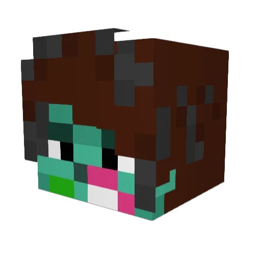 Leon0416 Minecraft avatar head, 3D render