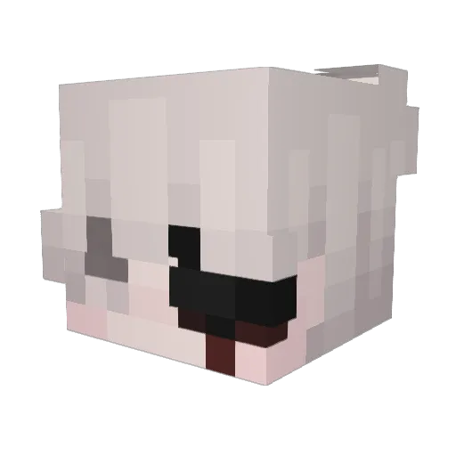 Leon05_27 Minecraft avatar head, 3D render