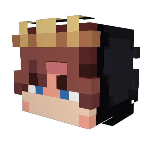 Leon107 Minecraft avatar head, 3D render
