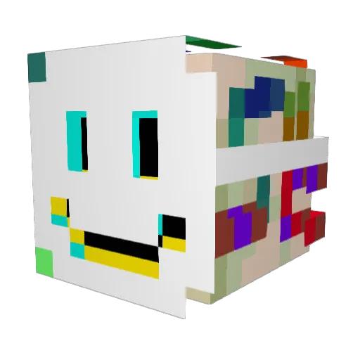 Leon1114 Minecraft avatar head, 3D render