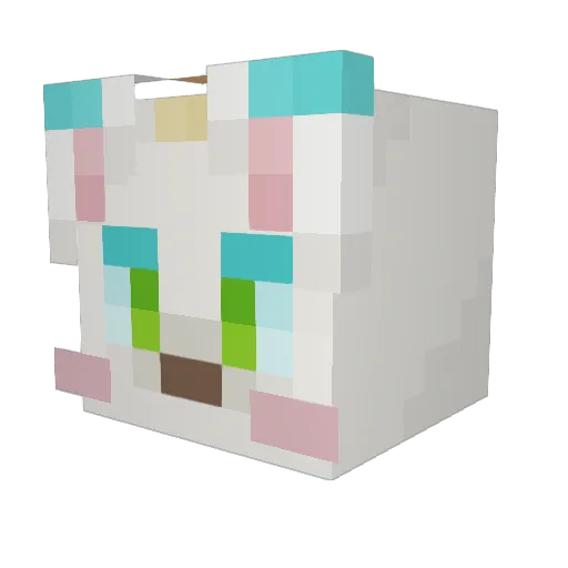 Leon12010 Minecraft avatar head, 3D render