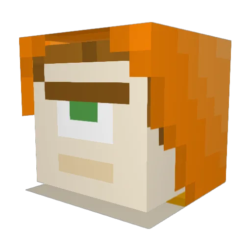 Leon122010 Minecraft avatar head, 3D render