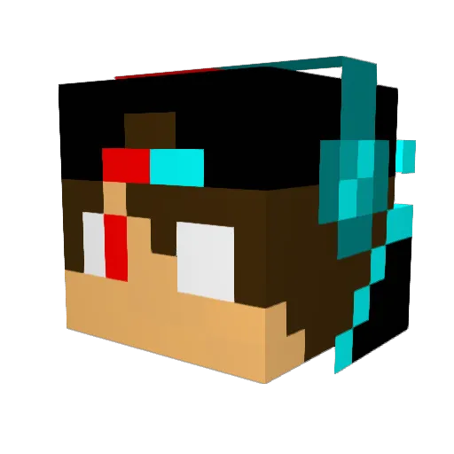 Leon201029 Minecraft avatar head, 3D render