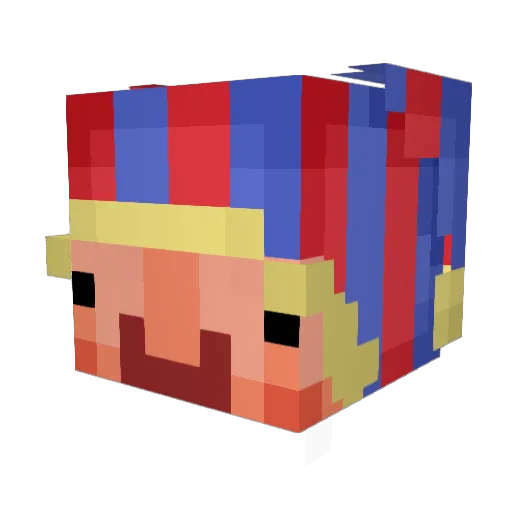 Leon2112 Minecraft avatar head, 3D render