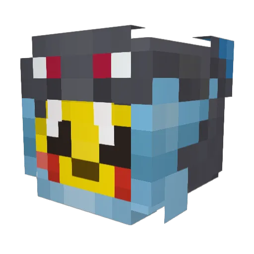 Leon221101 Minecraft avatar head, 3D render