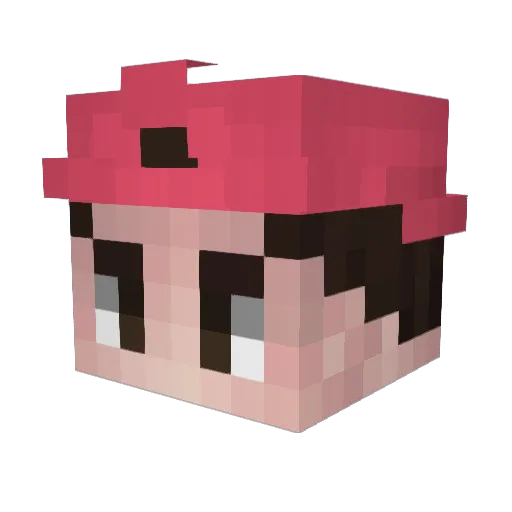 Leon250914 Minecraft avatar head, 3D render