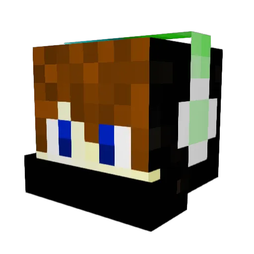Leon259 Minecraft avatar head, 3D render