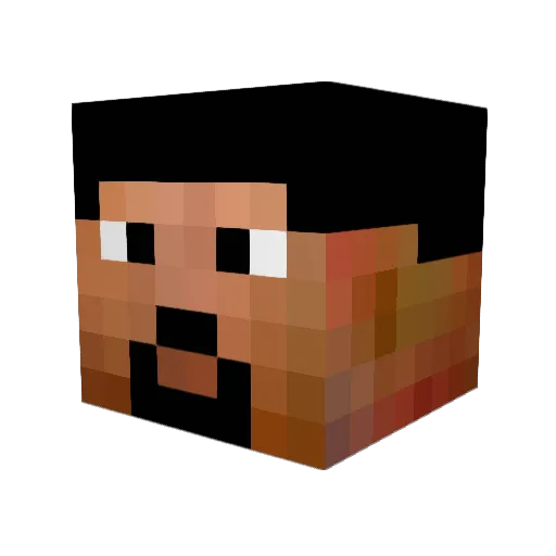 Leon2909 Minecraft avatar head, 3D render