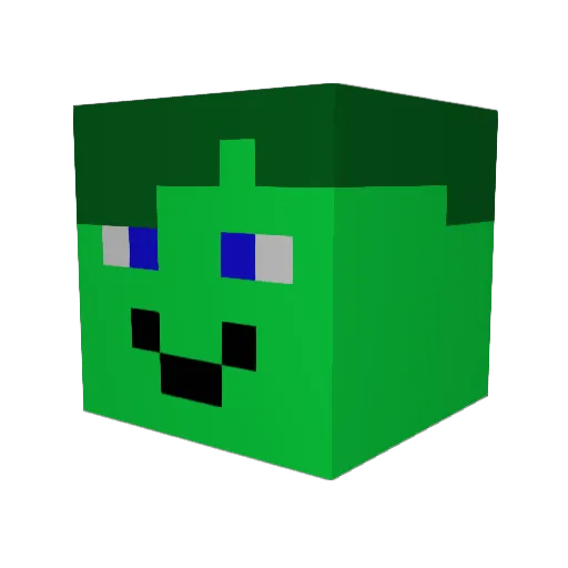 Leon3660 Minecraft avatar head, 3D render