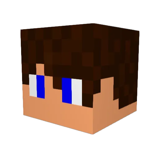 Leon7112000 Minecraft avatar head, 3D render