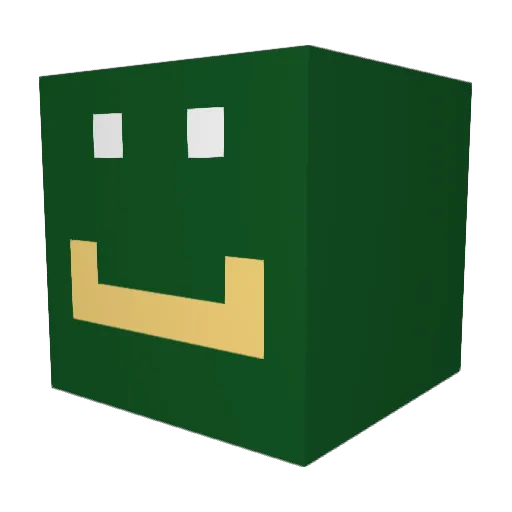 Leon74176 Minecraft avatar head, 3D render
