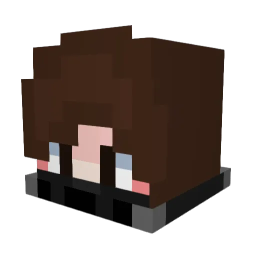 Leon7788 Minecraft avatar head, 3D render