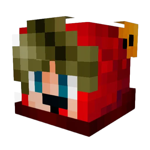 LeonCraft_ky76 Minecraft avatar head, 3D render