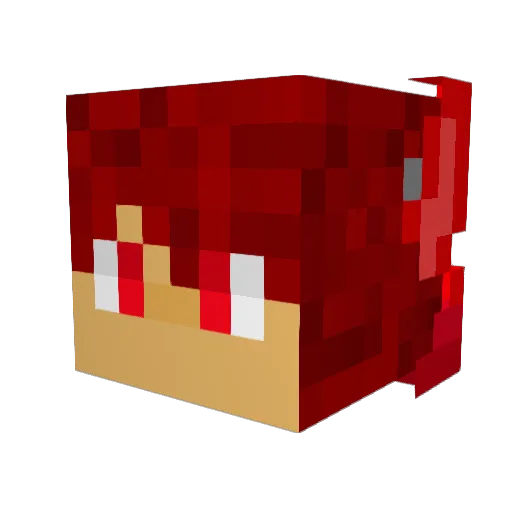 LeonFlo Minecraft avatar head, 3D render