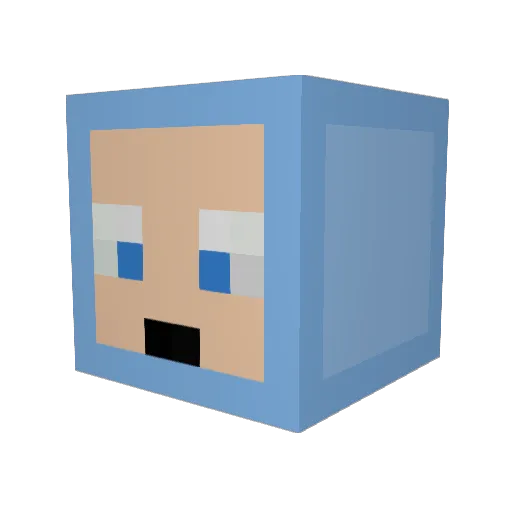 LeonG2002 Minecraft avatar head, 3D render