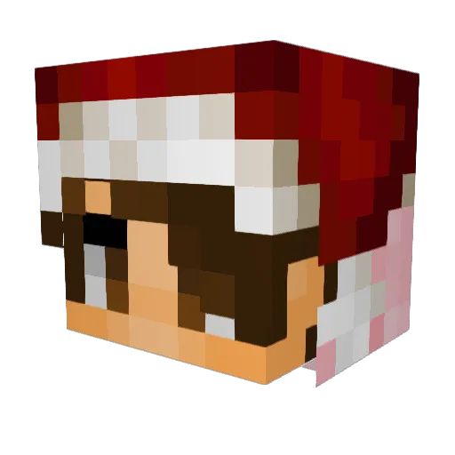 LeonGrafie Minecraft avatar head, 3D render
