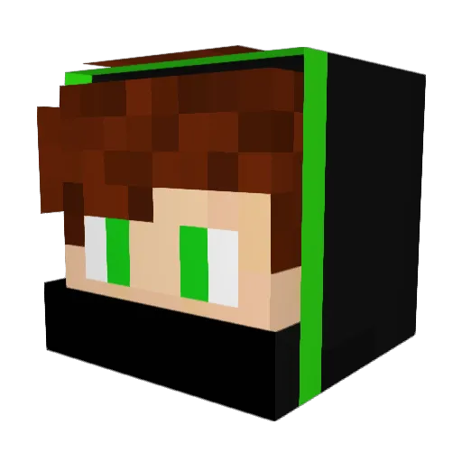 LeonH56 Minecraft avatar head, 3D render