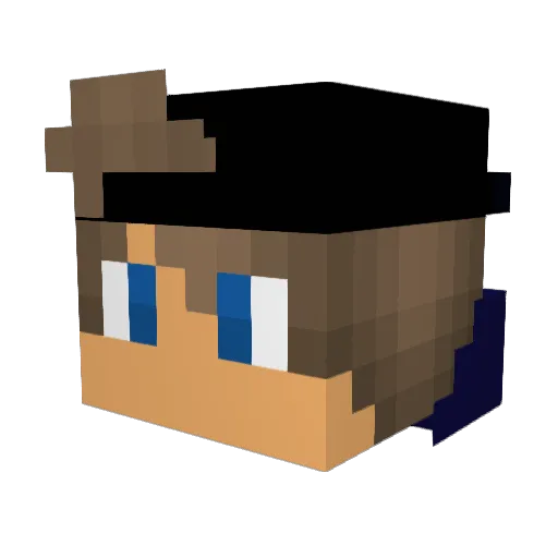 LeonHD2007 Minecraft avatar head, 3D render