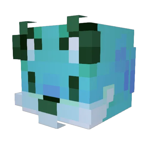 LeonLance Minecraft avatar head, 3D render