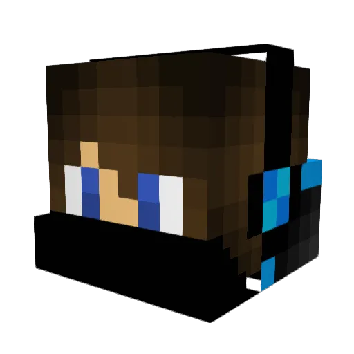 LeonNr1 Minecraft avatar head, 3D render
