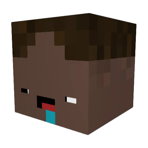 LeonPravst Minecraft avatar head, 3D render