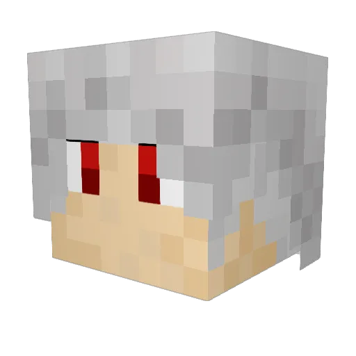 LeonYelwac Minecraft avatar head, 3D render