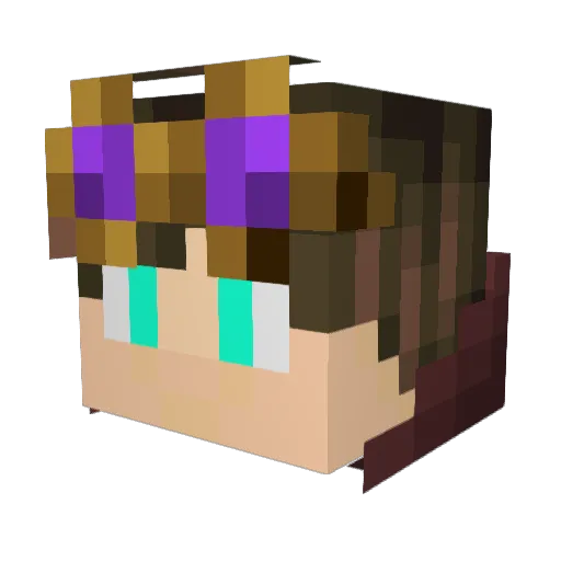 Leon_HDF Minecraft avatar head, 3D render