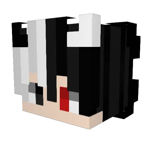 Leon_Kujou Minecraft avatar head, 3D render