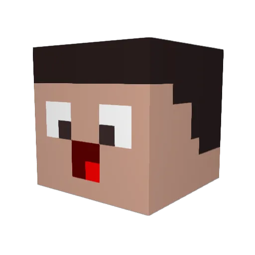 Leon_Legon Minecraft avatar head, 3D render