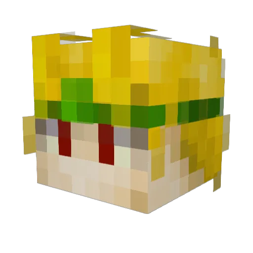 Leon_X Minecraft avatar head, 3D render