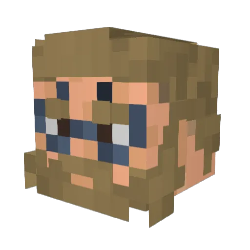 Leon_the_Best Minecraft avatar head, 3D render