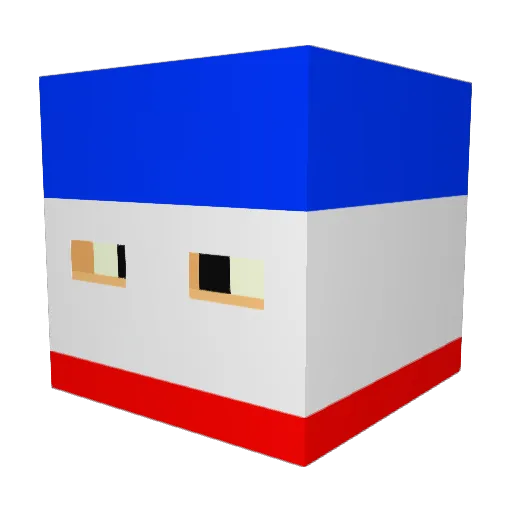 Leon_w03 Minecraft avatar head, 3D render