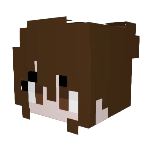 LeonaNightingale Minecraft avatar head, 3D render
